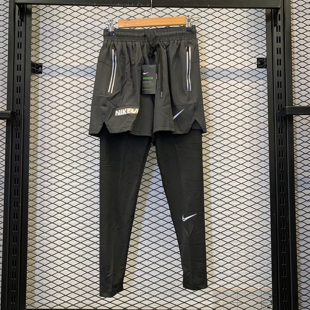 Nike Men's Athletic Shorts and Leggings - Gray (M)