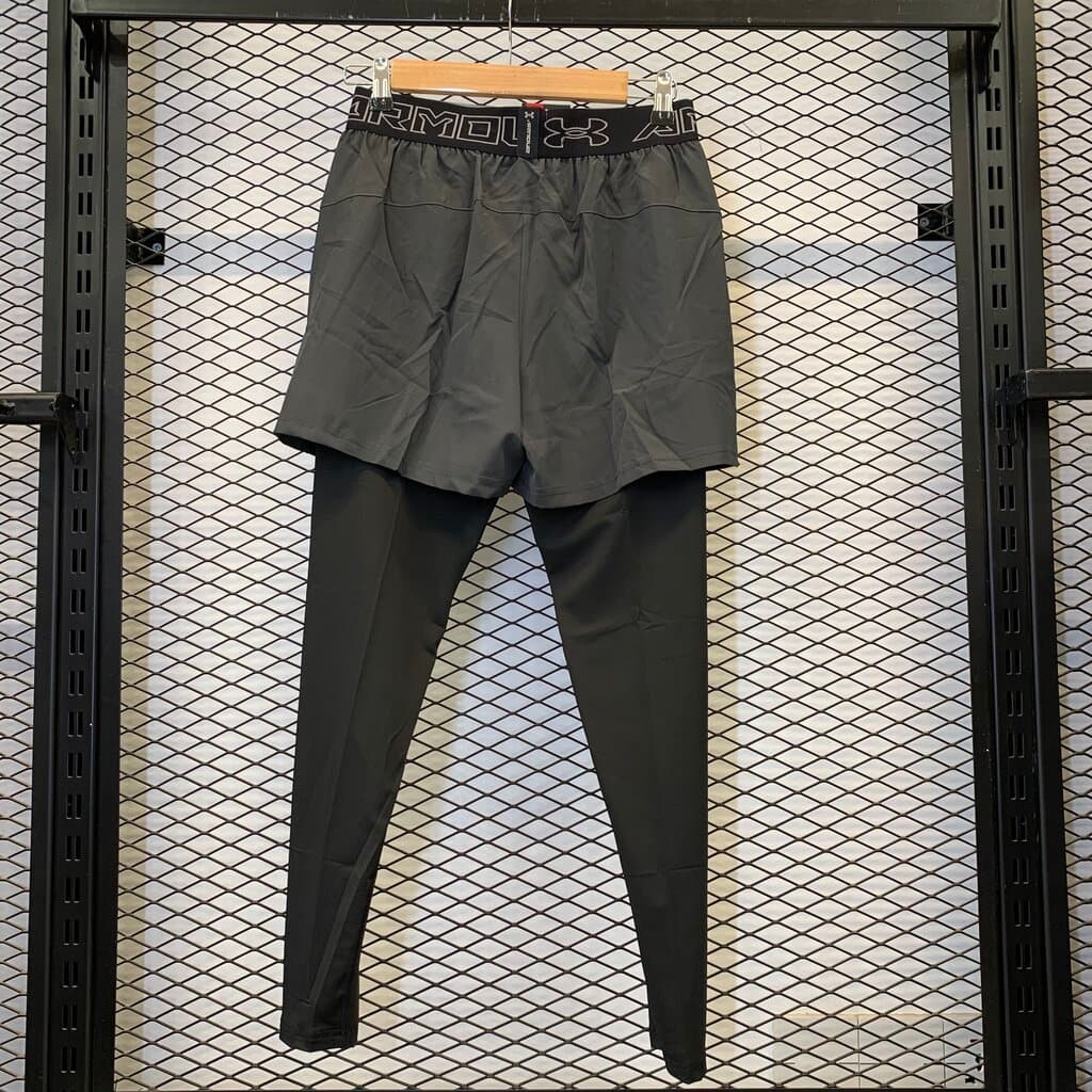 Under Armour The Rock Men's Athletic Shorts and Leggings - Gray (M) 7