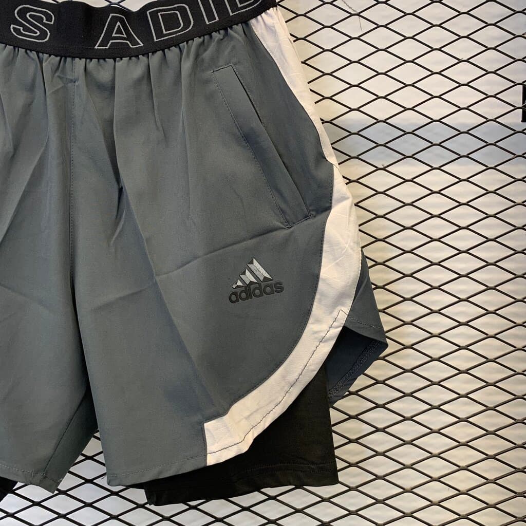 Adidas Men's Athletic Shorts - Gray (M) 3