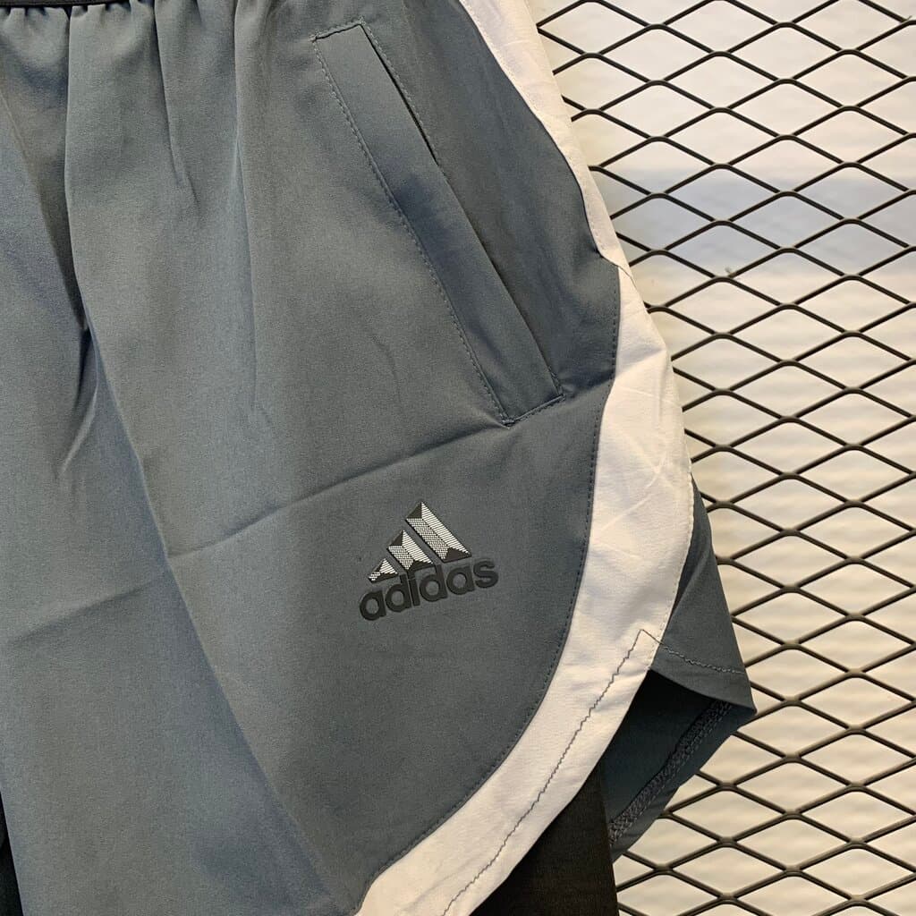 Adidas Men's Athletic Shorts - Gray (M) 4