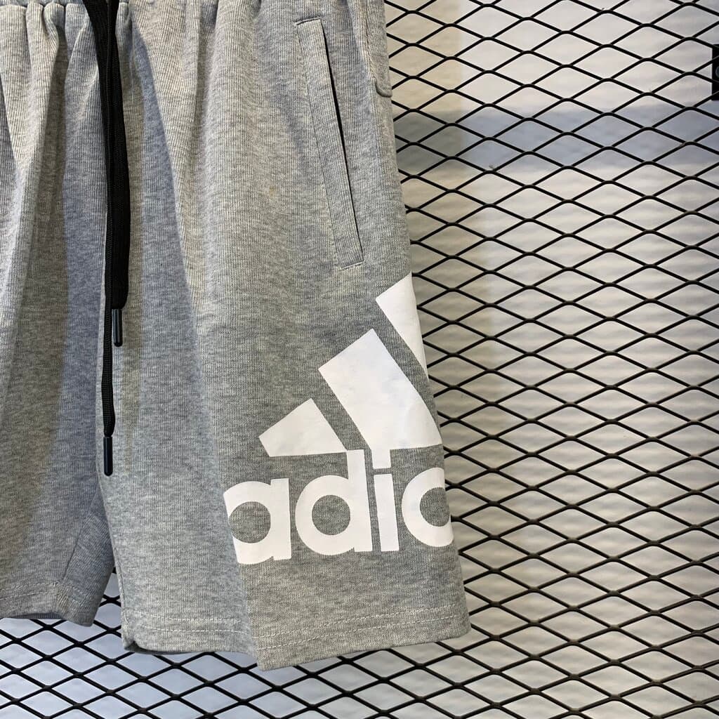 Adidas Men's Athletic Shorts - Gray (M) 3