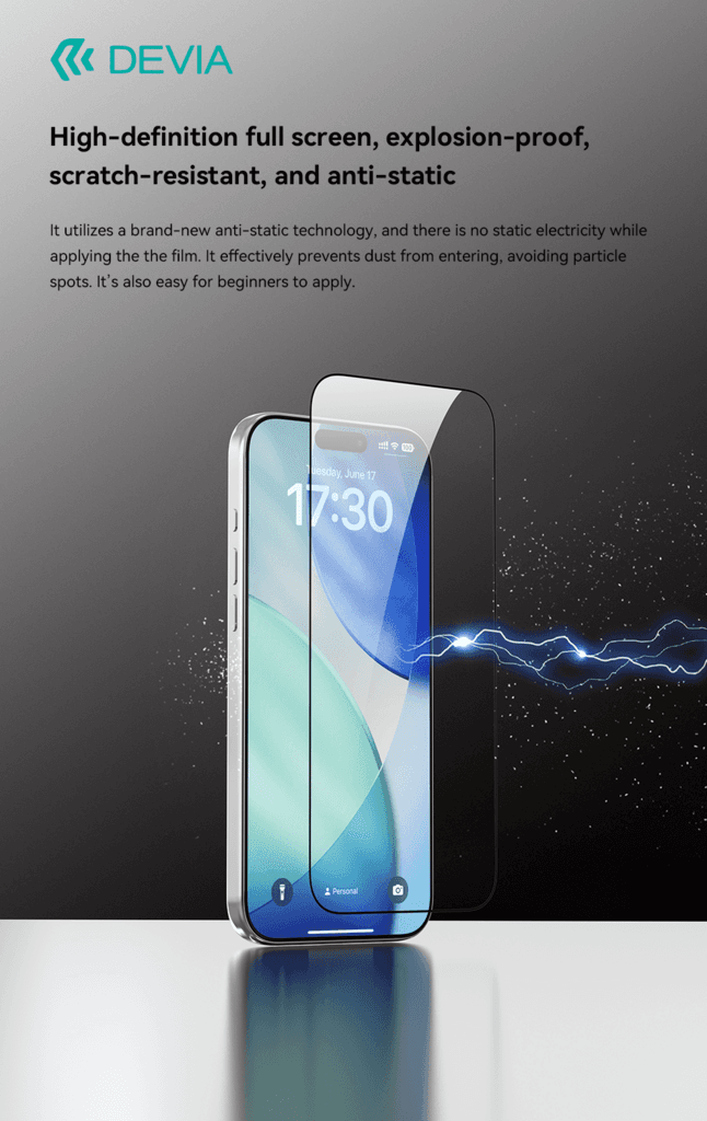 DEVIA Van Series Full Screen HD Tempered Glass(With Assist Tool) - iPhone Air 7