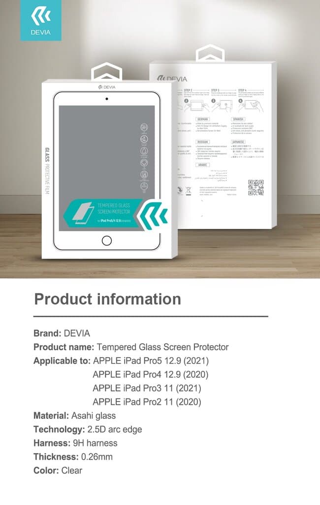 DEVIA Tempered Glass Screen Protector - iPad Air 13 (2024) 3