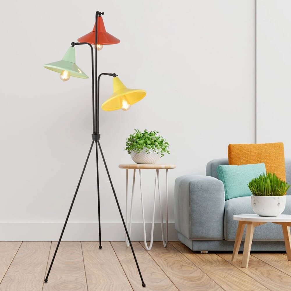 Apliqa Jadira 3 Light Colored Floor Lamp 3951-03-FL