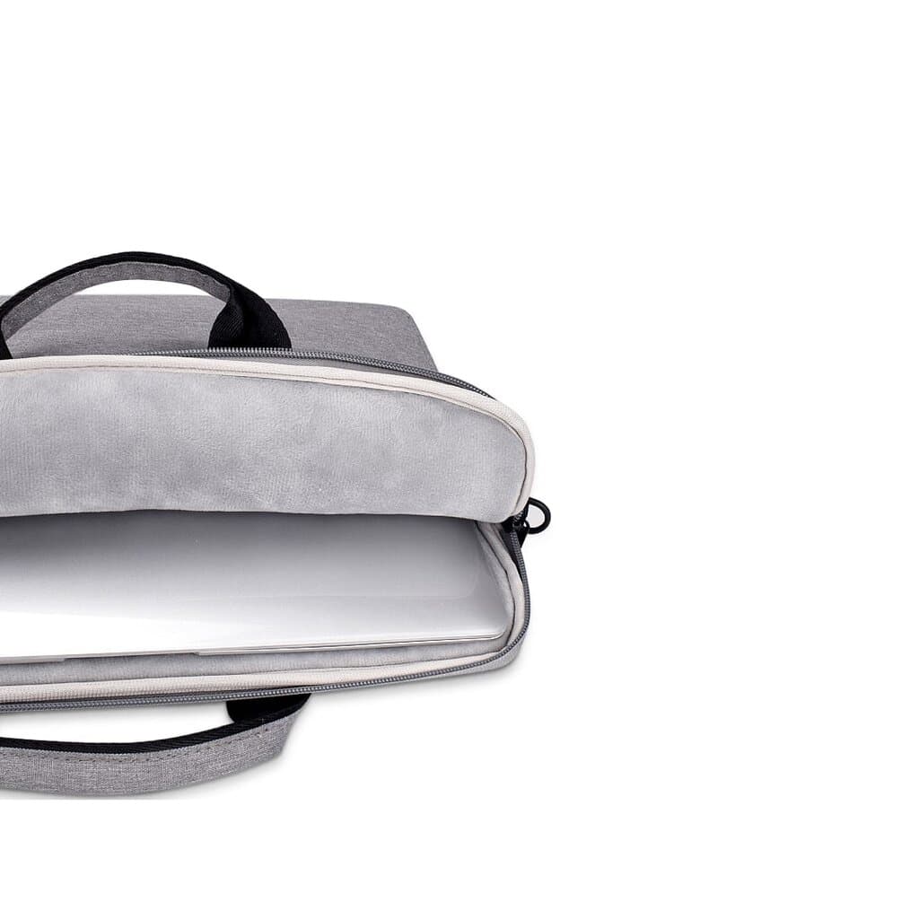 Devia Justyle Mackbook  Hand-Bag - Macbook Air 13.3&Pro 13.3&Pro 14.2 - Light Gray / Black - Black 3