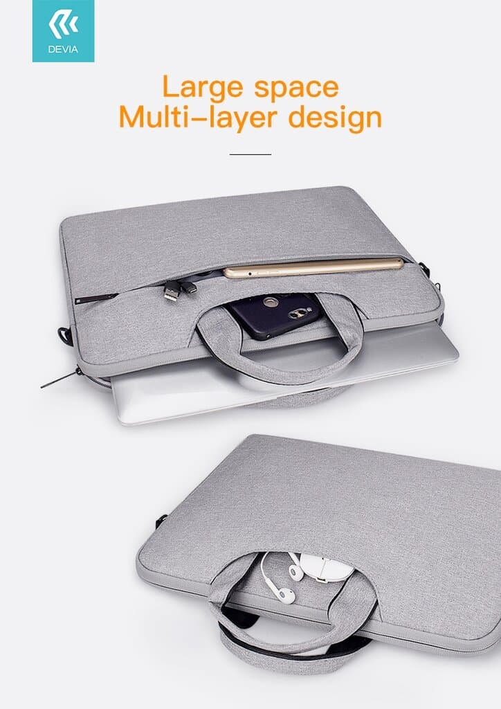 Devia Justyle MacBook Hand-bag - Light Gray — photo 3