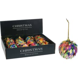 Koopman Xmas Ball Leaf 60Mm Irridescen — photo 1