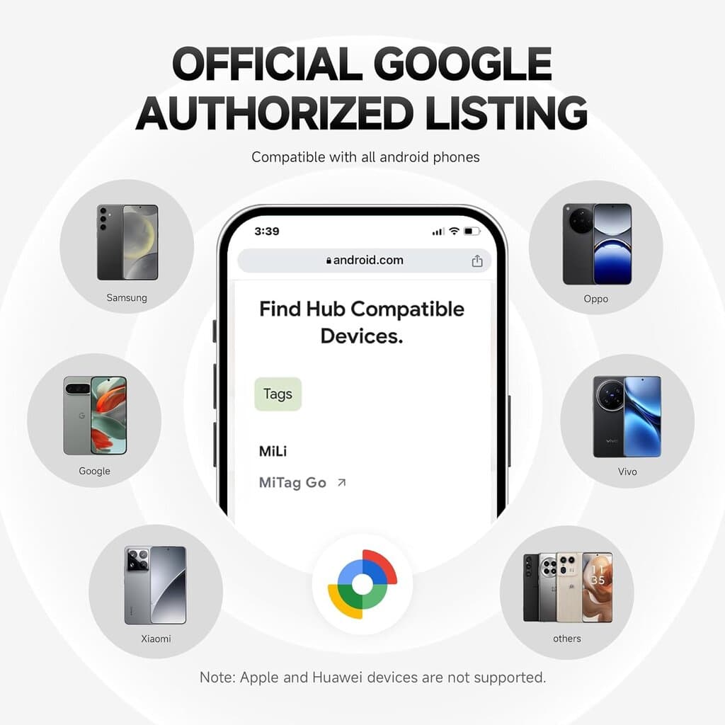 MiLi MiTag Bluetooth Tracker for Android, Google 2