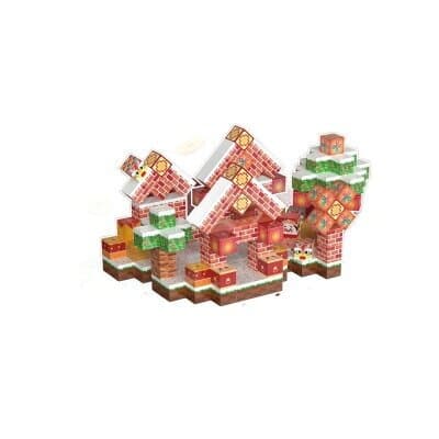 Minecraft Magnetic Building New Year Cottage