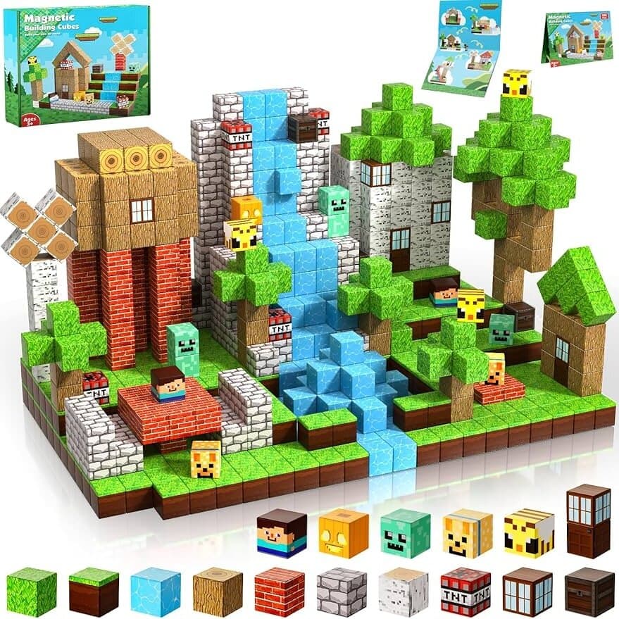 Minecraft Magnetic Building Plants vs Zombies 100pcs
