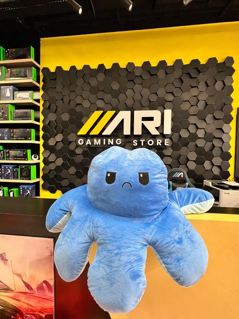 Octopus Plush Toy - Dark Blue & Sky Blue (M)