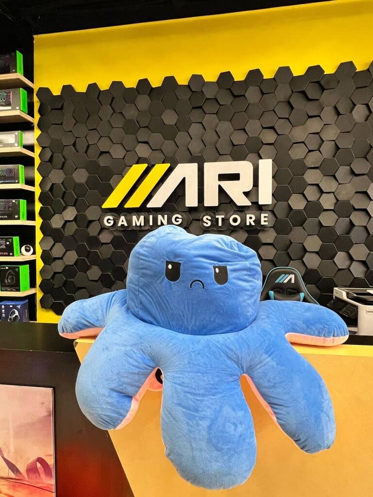 Octopus Plush Toy - Pink & Blue (M)