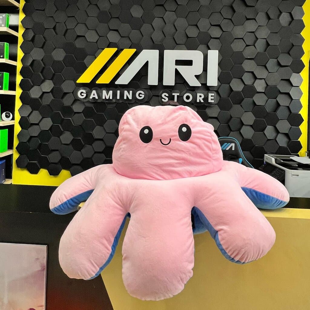 Octopus Plush Toy - Pink & Blue (M) 2
