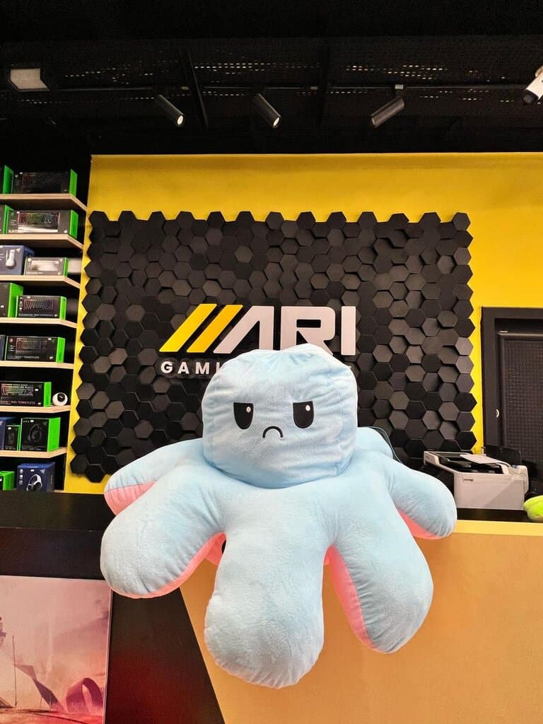 Octopus Plush Toy - Pink & Sky Blue