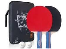 Loki Table Tennis Racket - 2 Rackets, 2 Balls