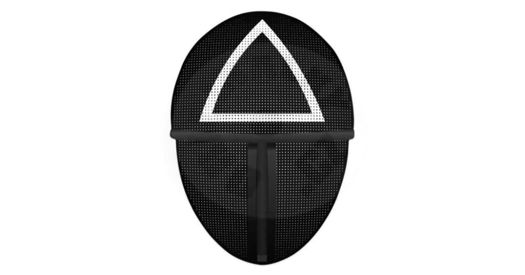 Squid Game Triangle Mask