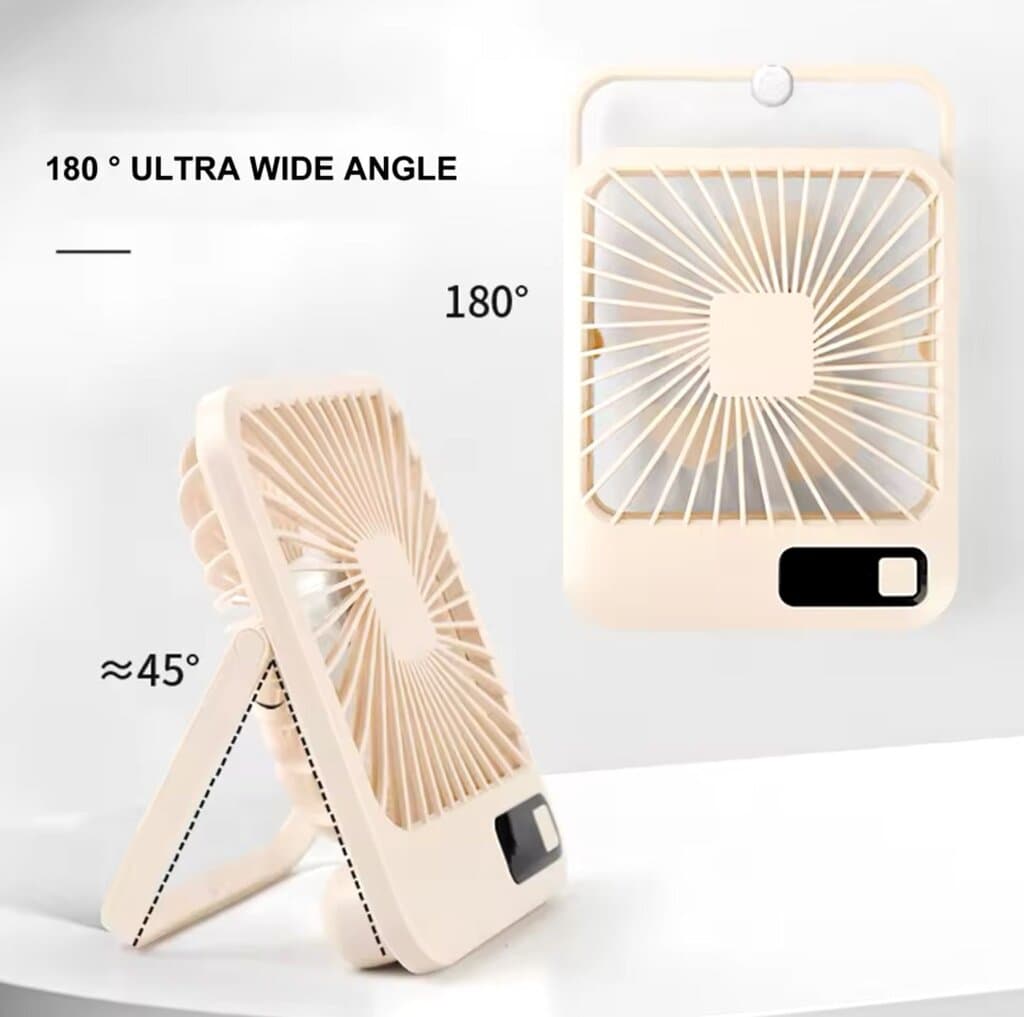 USB Table Fan Cooler - Brown