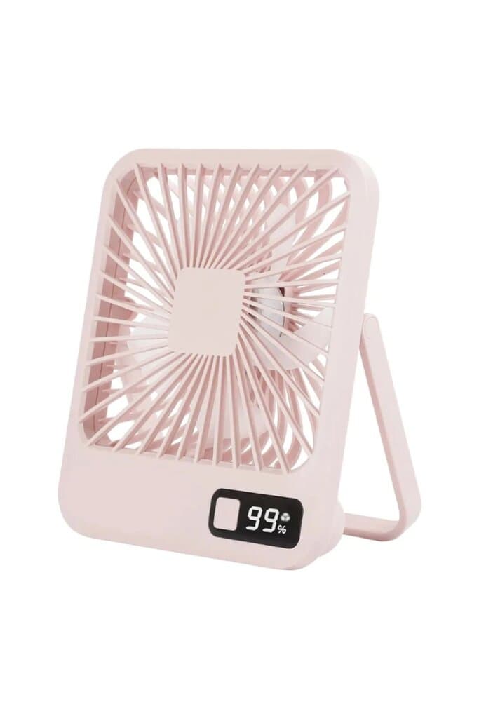 USB Table Fan Mobile Cooler - Pink