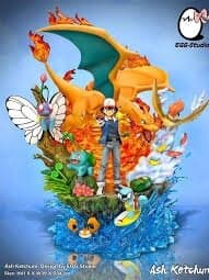 Egg Studio Pokémon Ash and Pokémon Figure