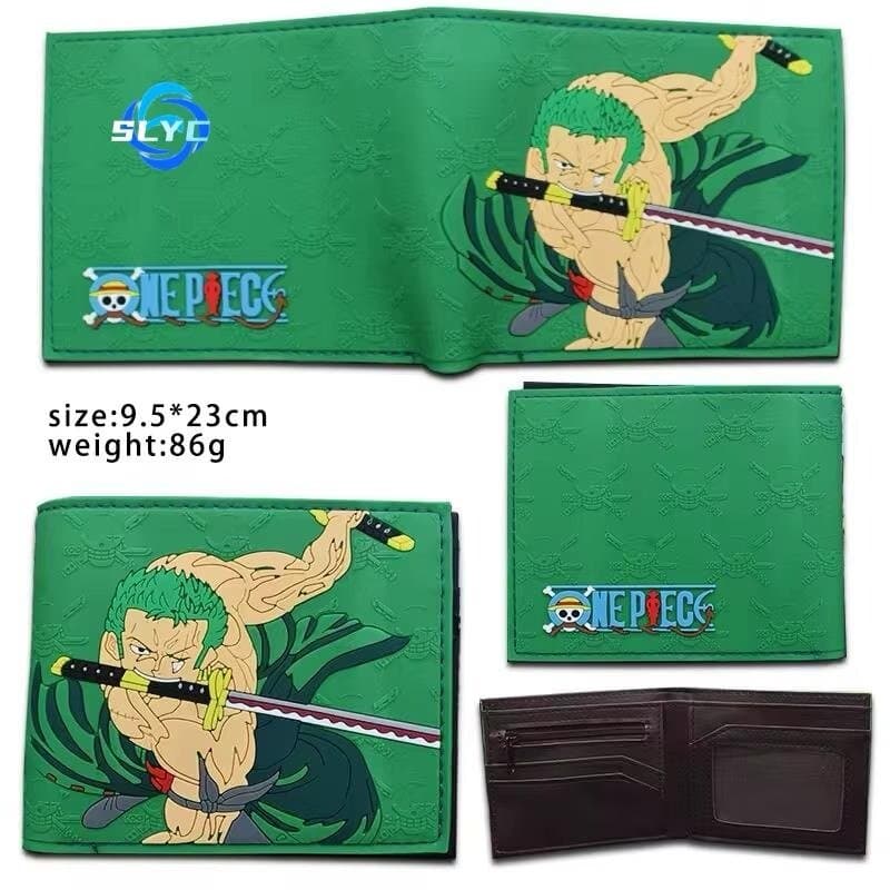 One Piece Zoro Anime Wallet - Green 4