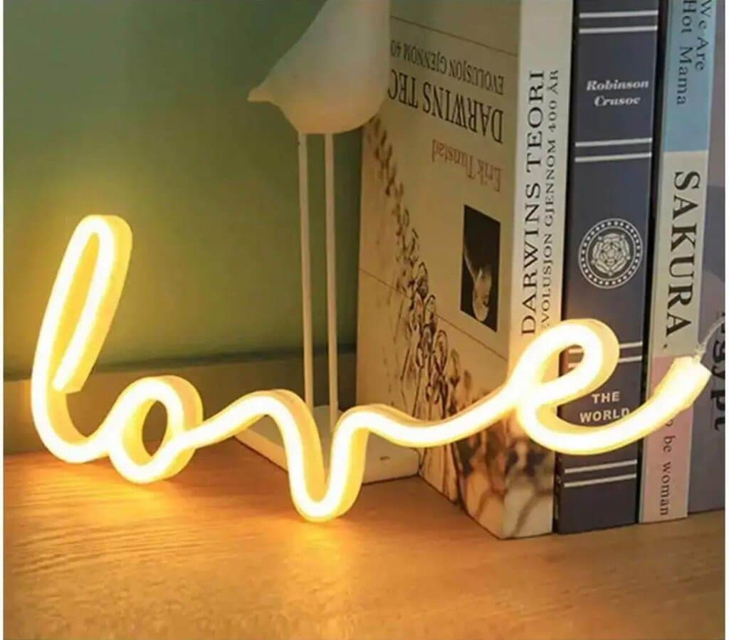 Love LED Lamp