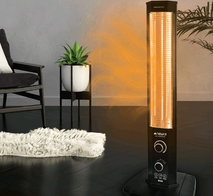 Newal Ceramic Electric Heater - CHT-825-02 (Black) 2