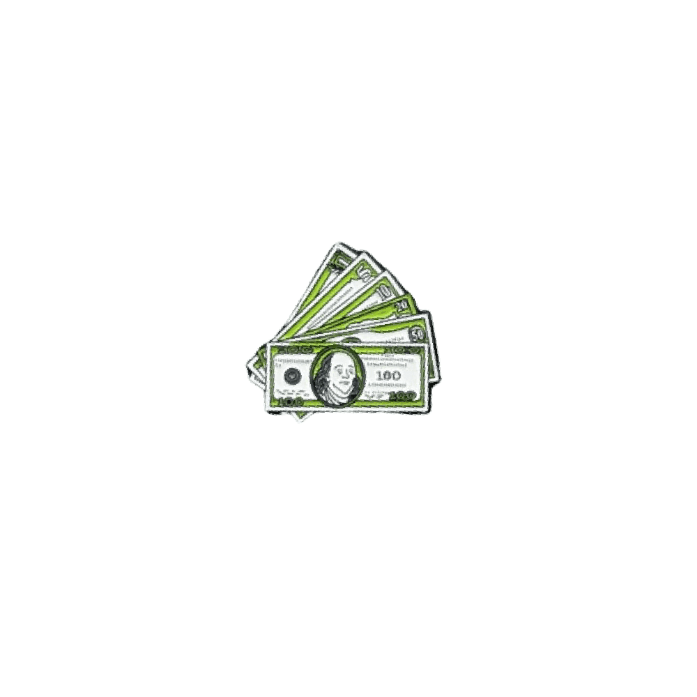 Dollars Sticker