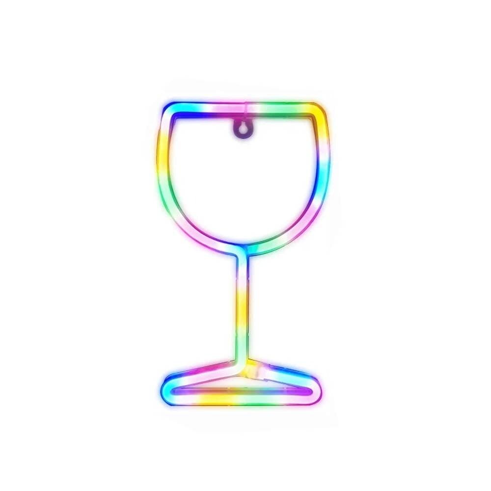 LED Lamp Glass - Burgundy