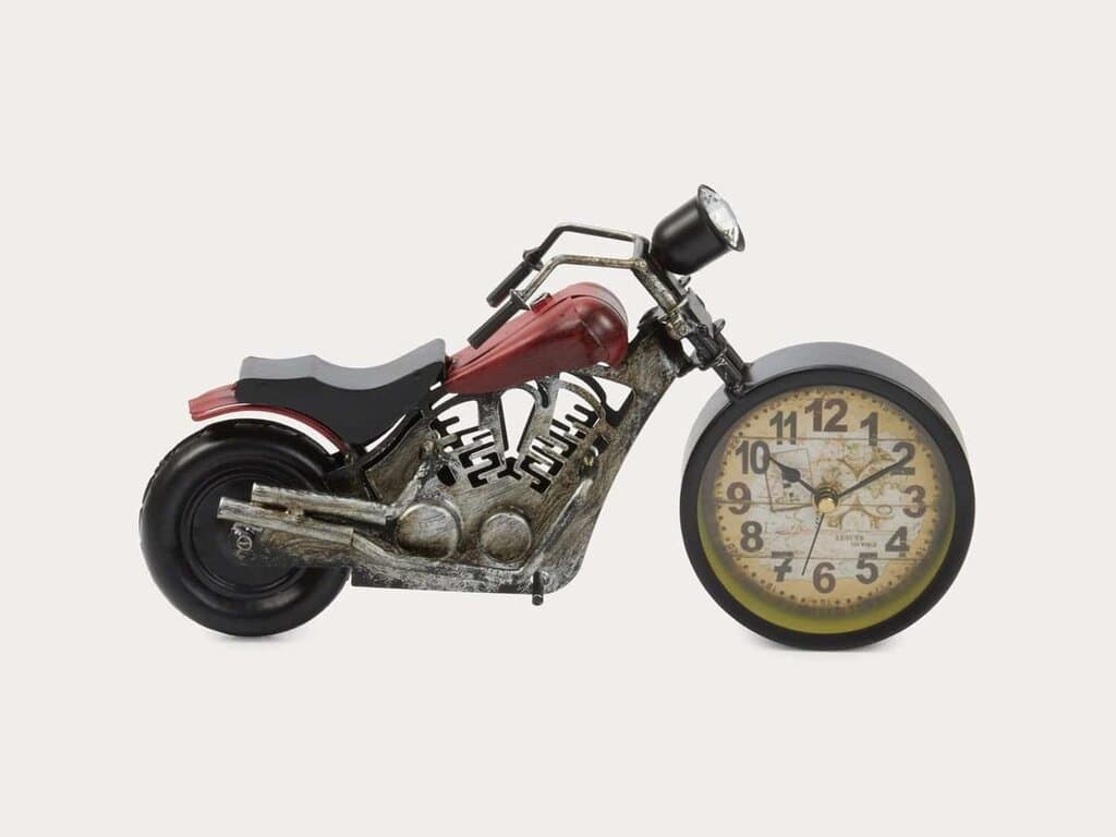 Motorcycle Clock - Red