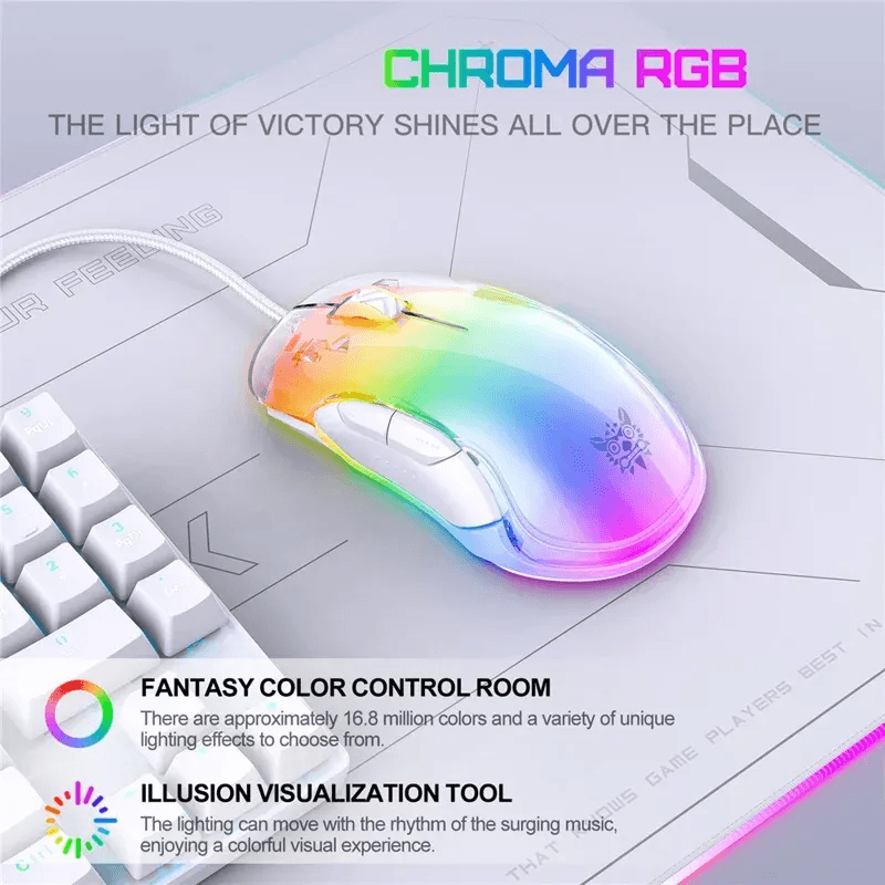 ONIKUMA CW925 Wired Gaming Mouse - WHITE 2