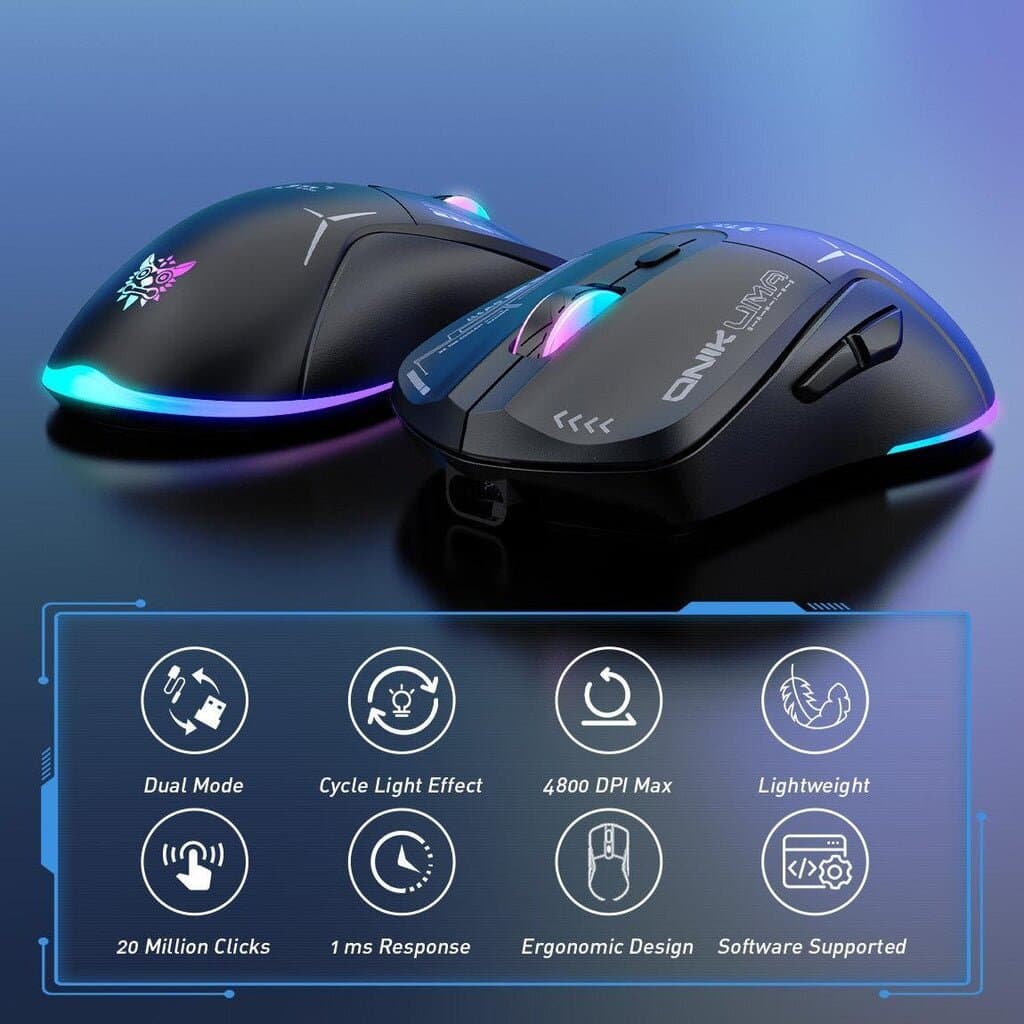 ONIKUMA CW917 Dual-Mode Gaming Mouse - Black 6