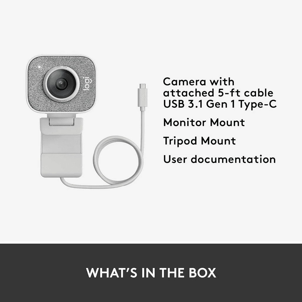 Logitech StreamCam 1080p Webcam - White 5