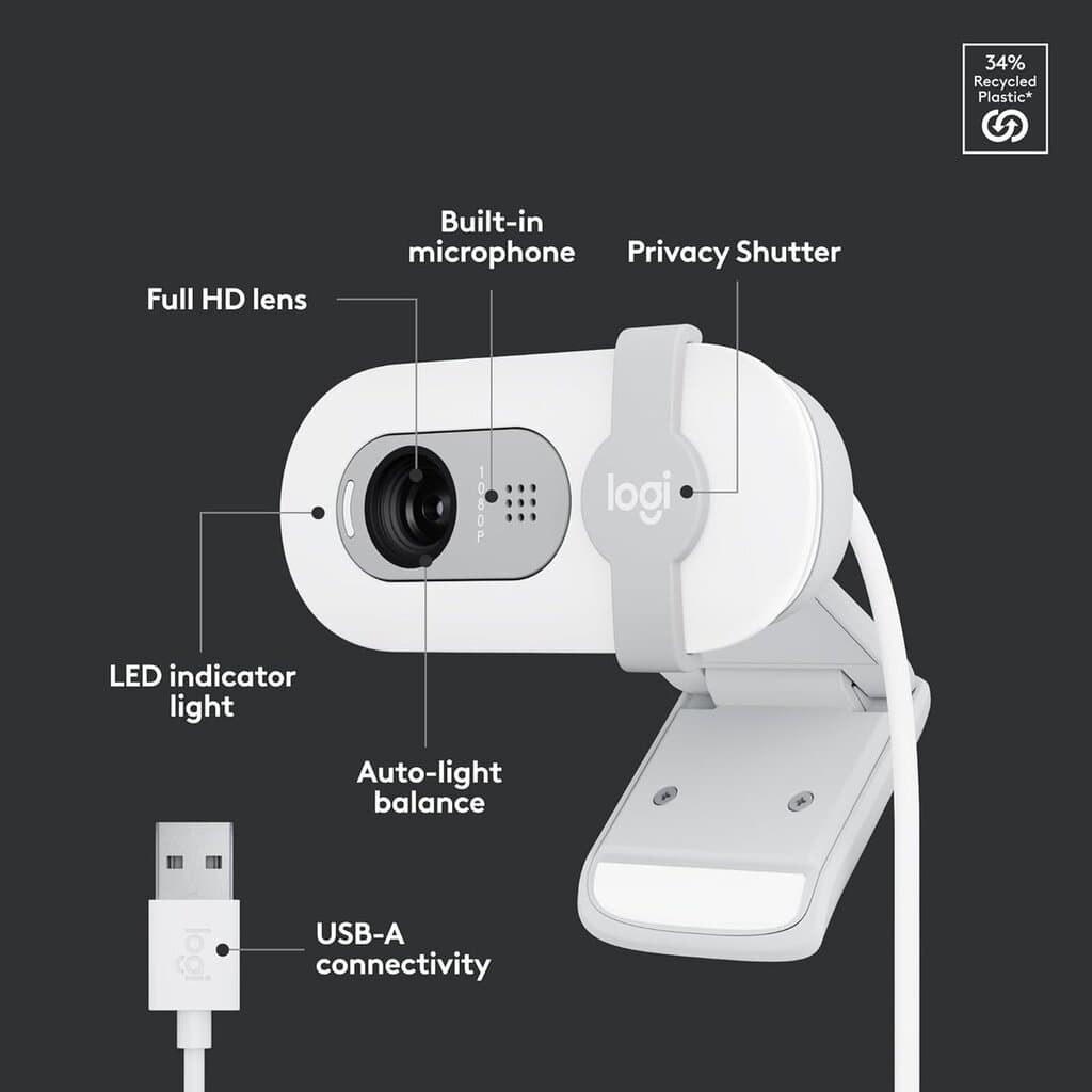 Logitech Brio 90 FaceCam - White 4