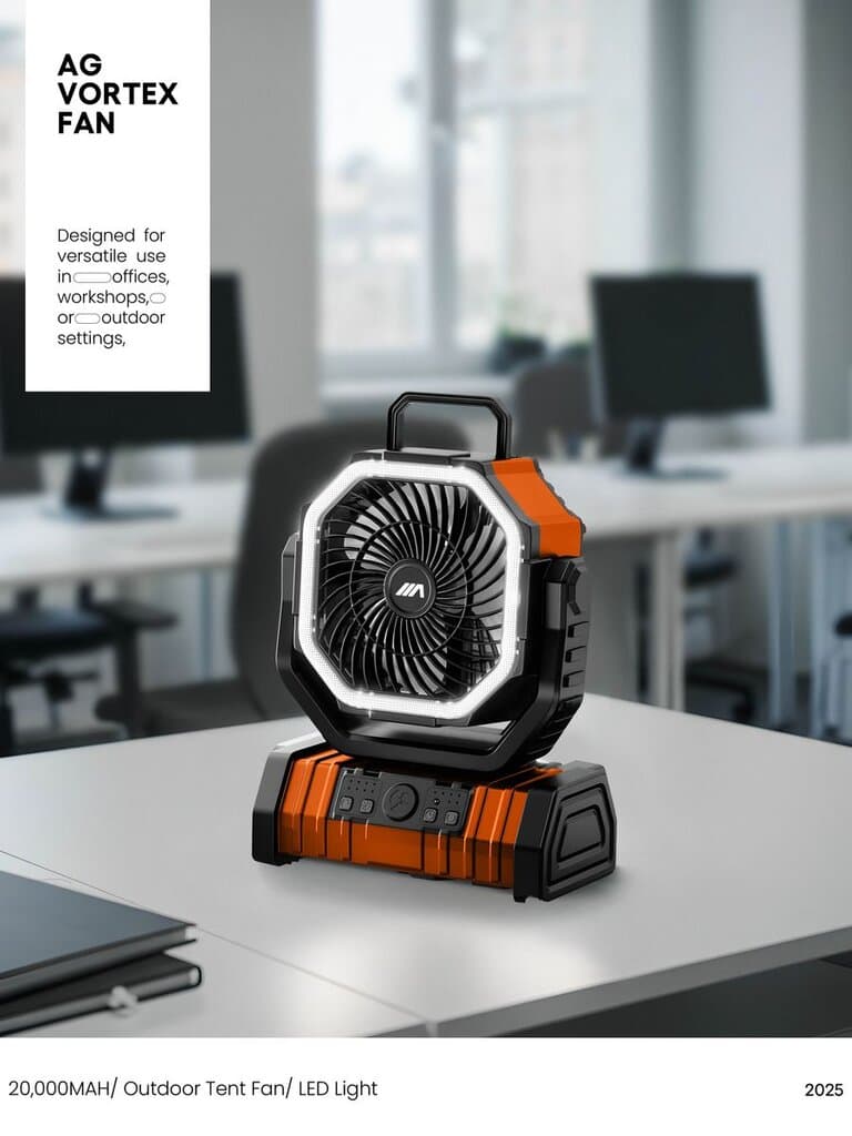 ARI GAMING Vortex Cooler Fan 20000mAh - Orange 4