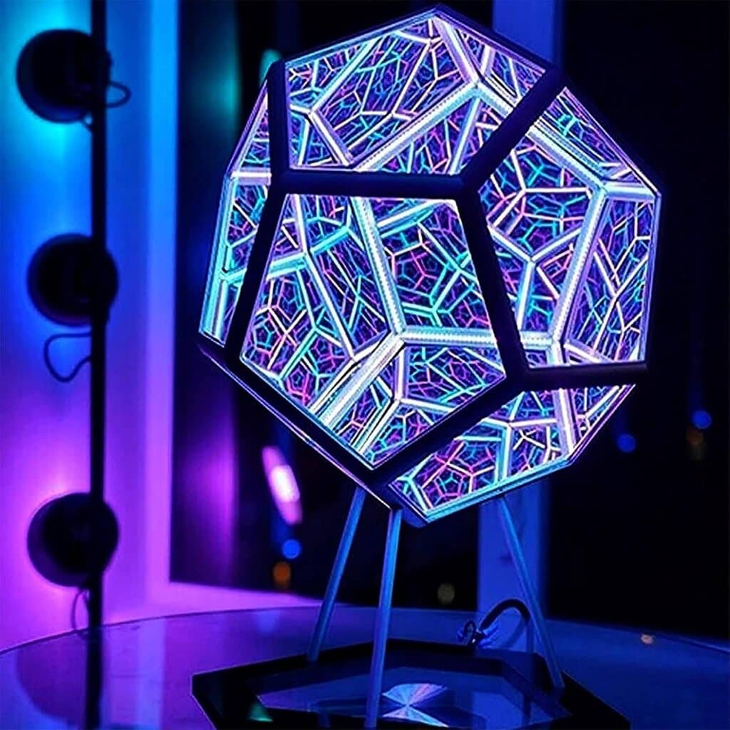 Infinity Dodecahedron Adjustable Color LED Night Light 2