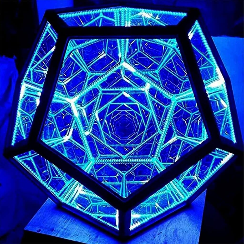 Infinity Dodecahedron Adjustable Color LED Night Light 3
