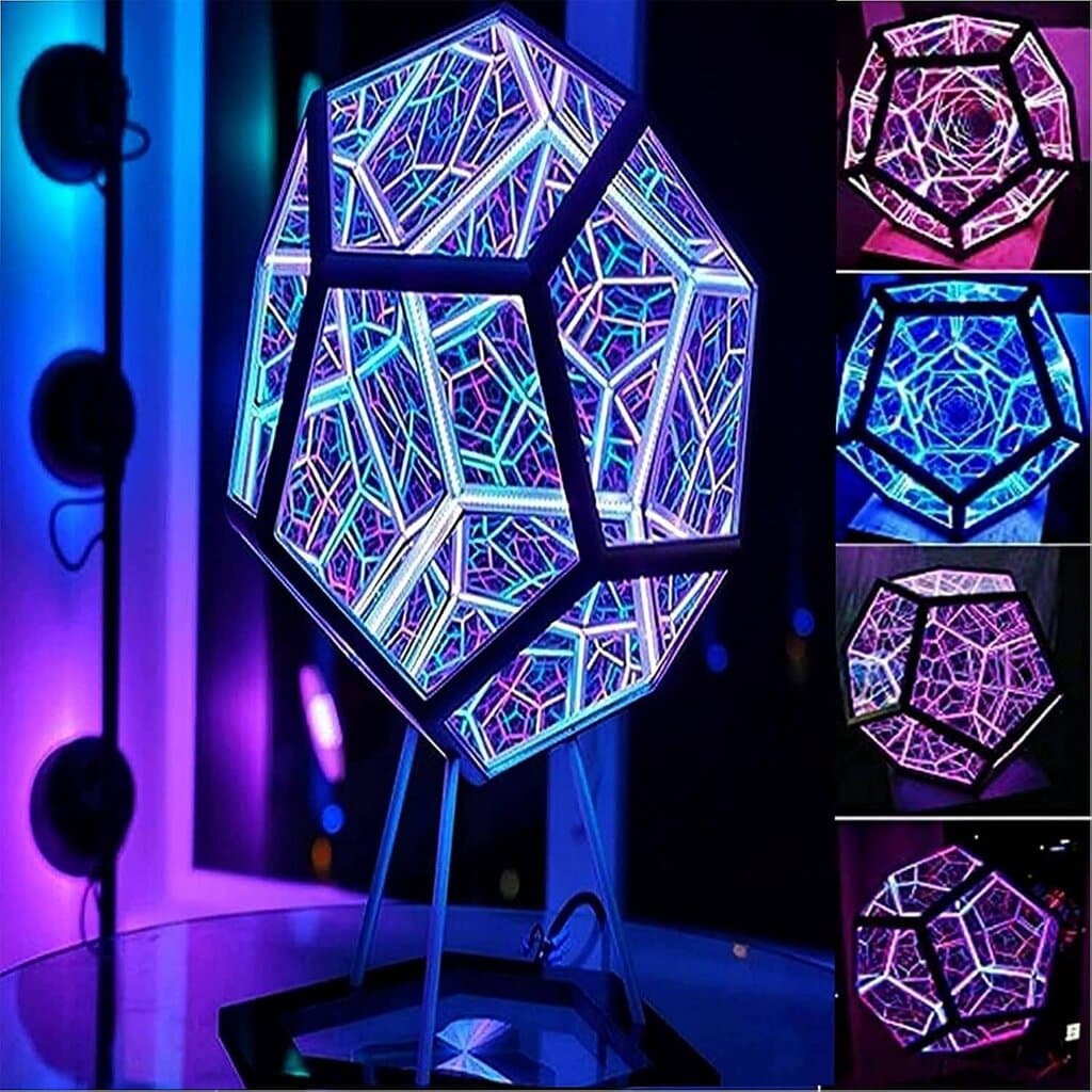 Infinity Dodecahedron Adjustable Color LED Night Light 5