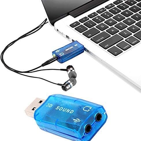 Tide Adapter USB Audio Controller Lead 3D Sound 5.1 2