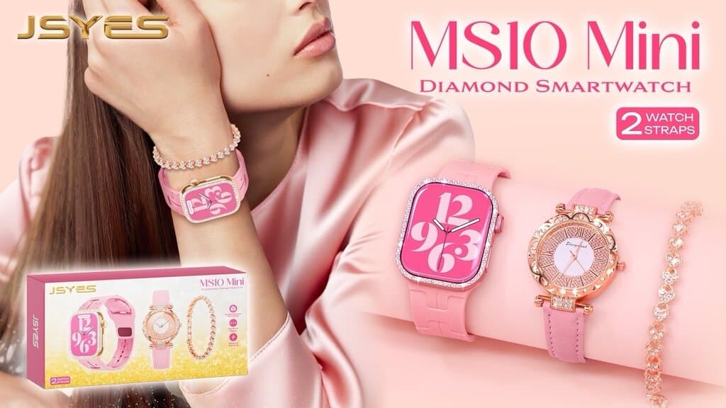 JSYES MS10 Mini diamond smartwatch gift set