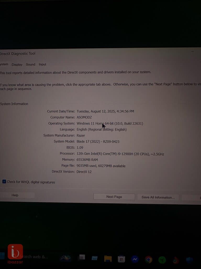 Razer Blade 17.3 Core i9 4k 144htz  Ram 64Gb Hard Drive Nvme 3TB — photo 7