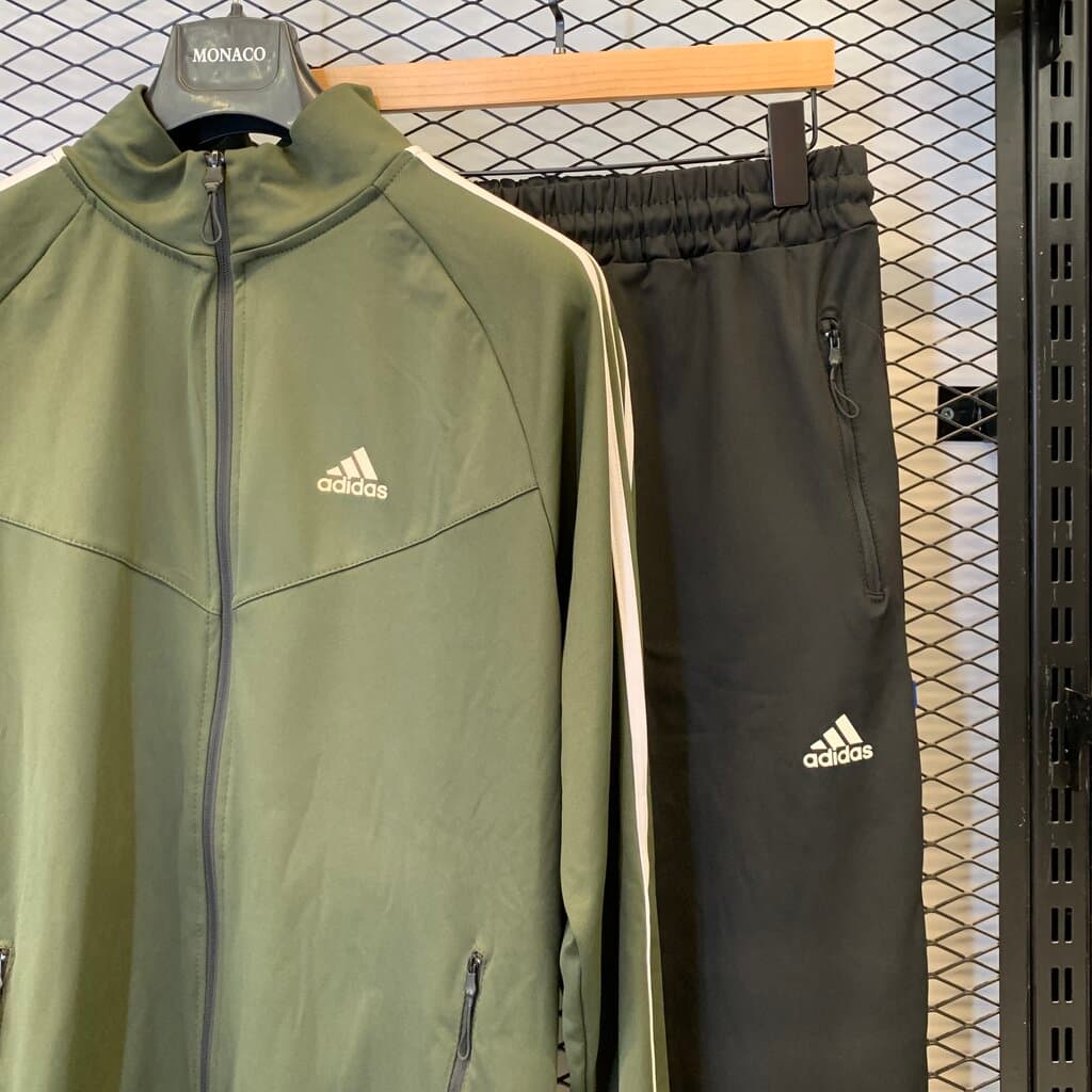 Adidas Men's Sportswear Set - Olive Green (2XL) 3
