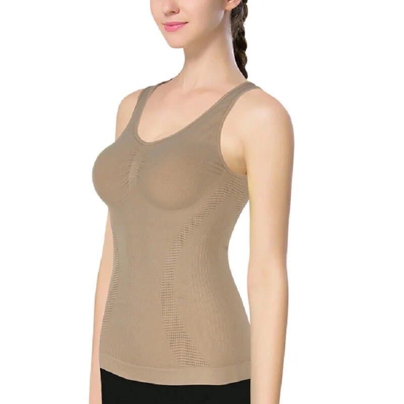 Slim Fit Women's Tank Top - Brown