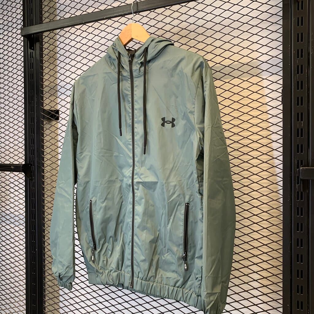 Under Armour Men's Water Resistant Sport Jacket - Light Green (S) 5