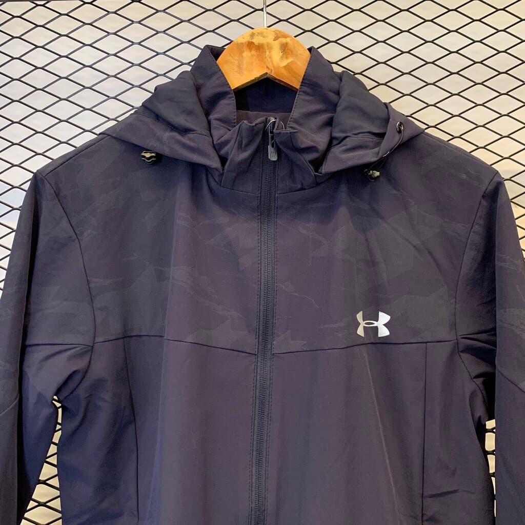 Under Armour Men's Water Resistant Sports Jacket - Navy Blue (L) 3