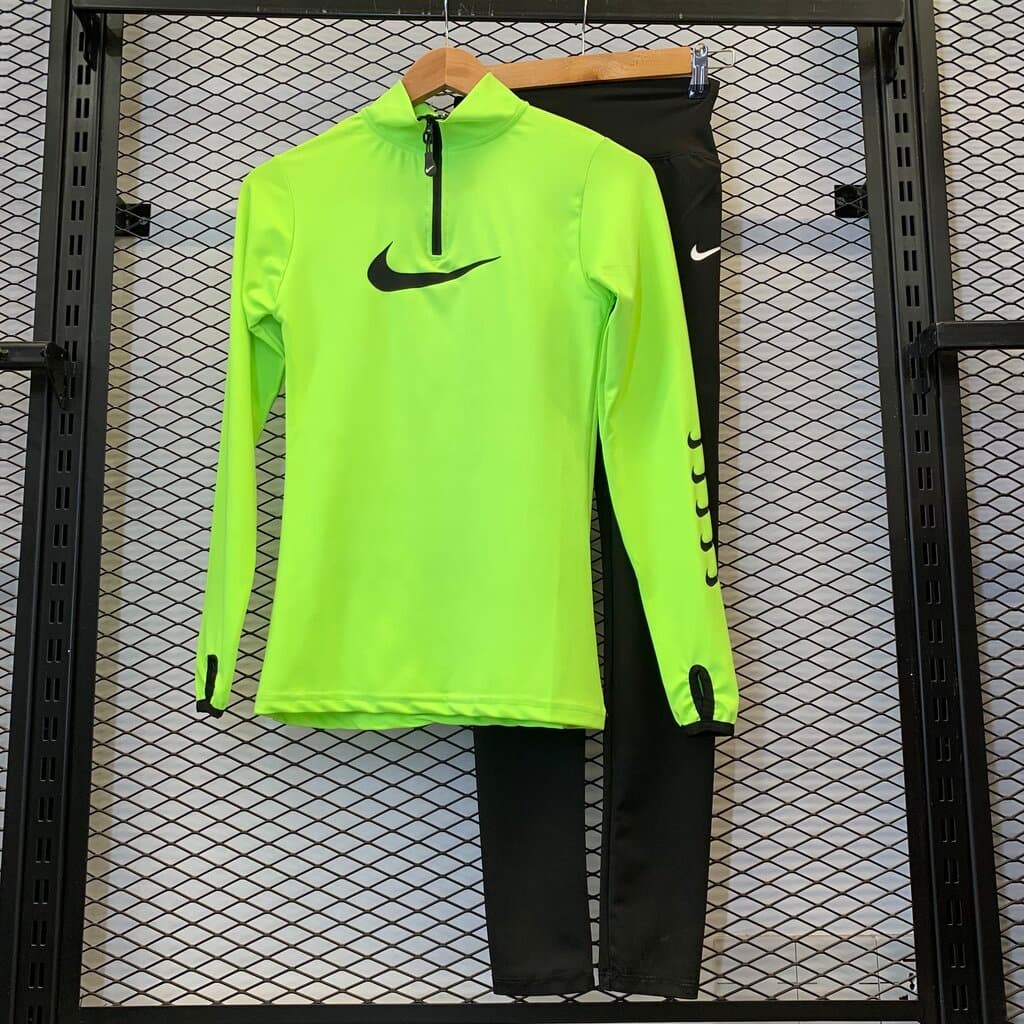 Nike Women's Tracksuit - Neon Green (M)