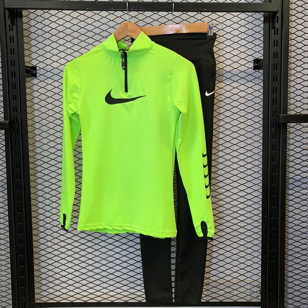 Nike Women's Tracksuit - Neon Green (S) 2