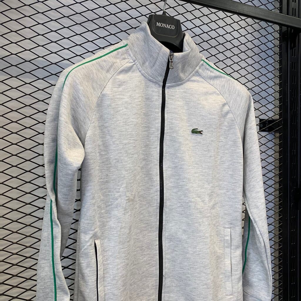 Lacoste Men's Cotton Tracksuit Set - Light Gray (S) 5