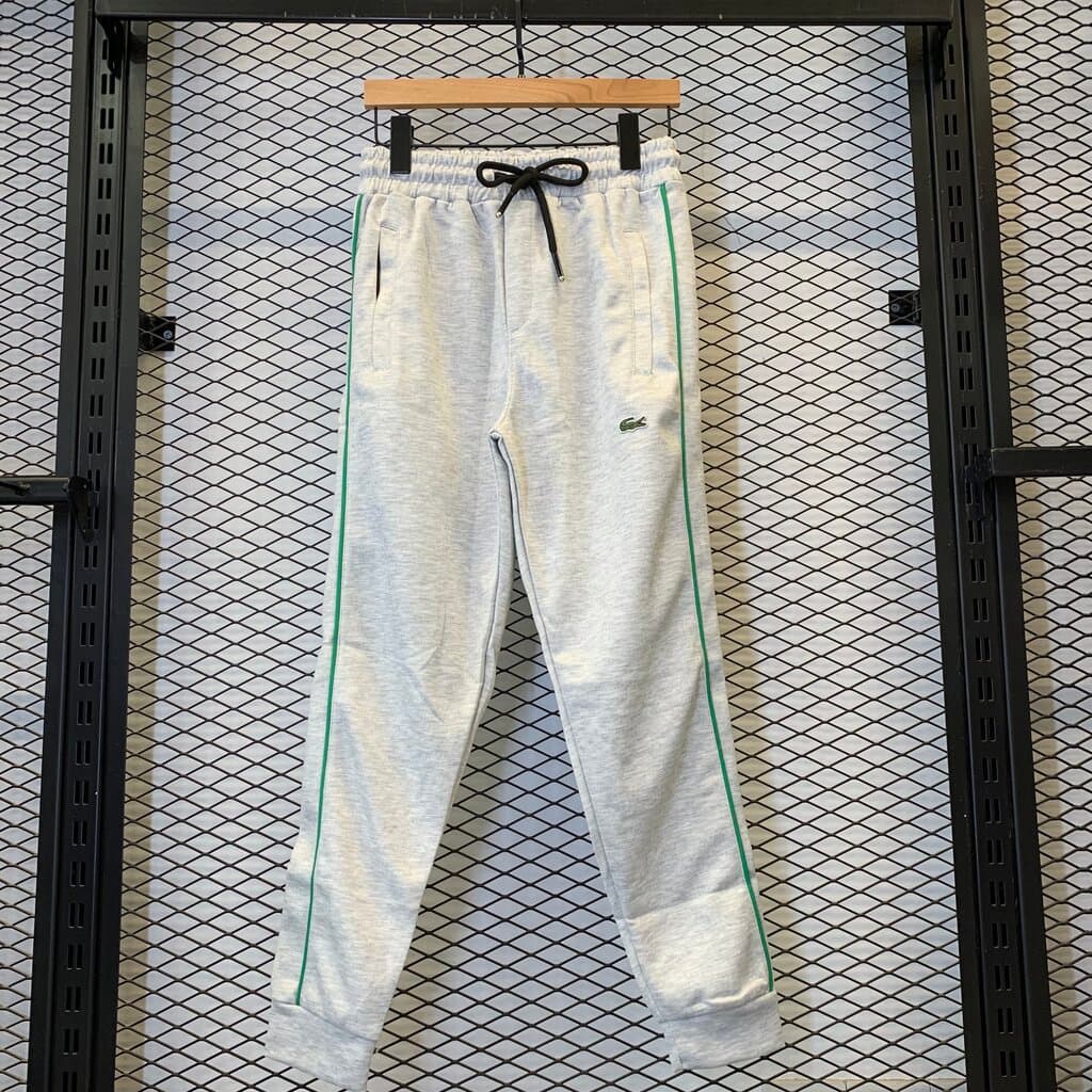 Lacoste Men's Cotton Tracksuit Set - Light Gray (S) 6