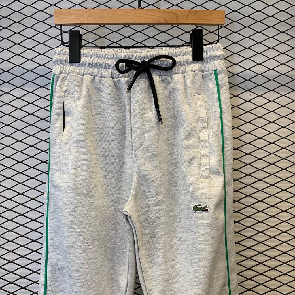 Lacoste Men's Cotton Tracksuit Set - Light Gray (S) 7