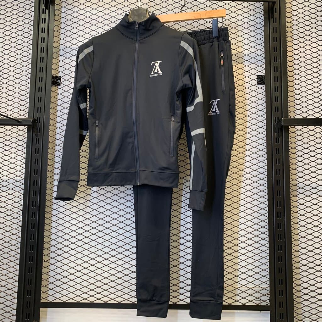 Louis Vuitton Men's Cotton Tracksuit - Navy Blue (S)